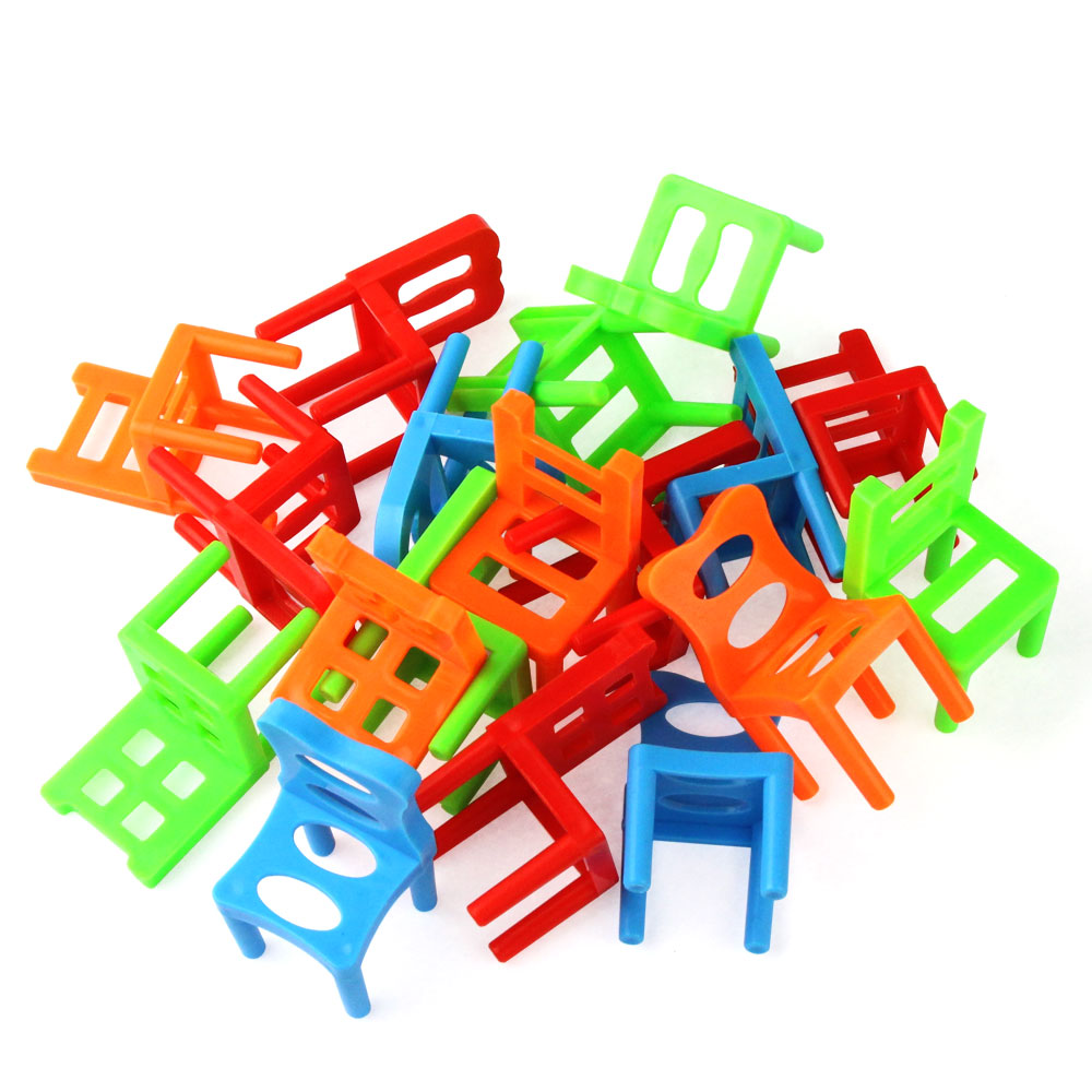 18 PC-Stühle Game Block Balance Toy